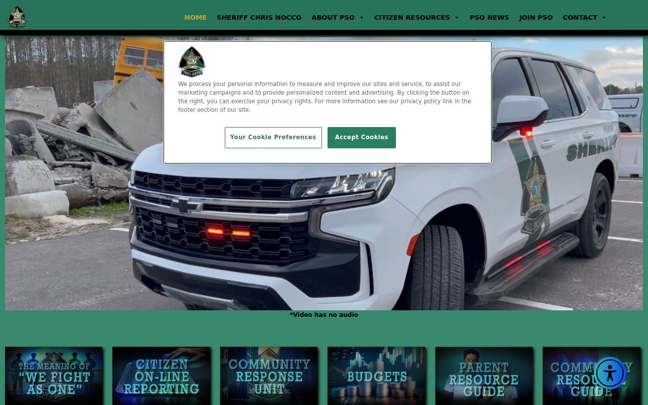 Pasco Sheriff's Office public information and online services